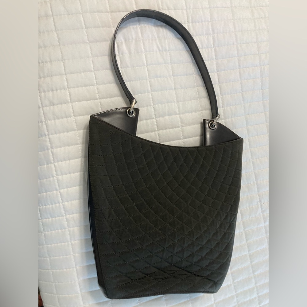 Bally Elegant Dark Brown Quilted Shoulder Bag